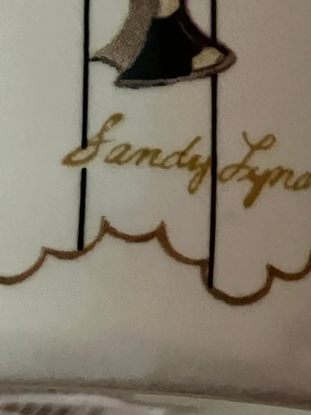 VTG 1999 Sandy's Clothet Claudette 10 oz. Coffee Mug Cup White Hat Shoe New
